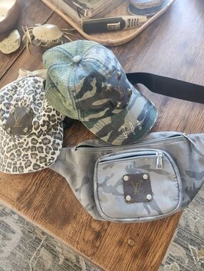 Sling Bag/ Belt Bag And 2 Baseball Caps